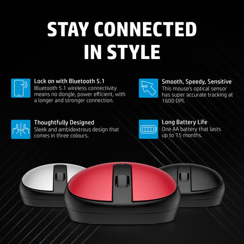 HP 240 Pike Silver Bluetooth Mouse HP 240 Pike Silver Bluetooth Mouse